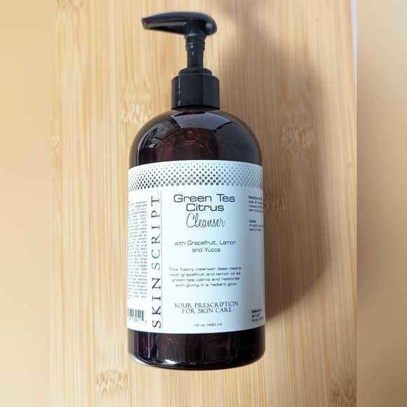 Skin Script Green Tea Citrus Cleanser Back Bar Size 16oz - Picture 2 of 7